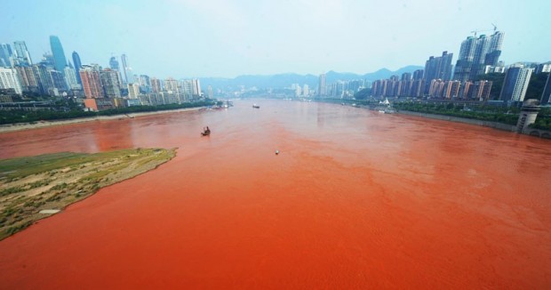 Il fiume Yangze presso Shangai