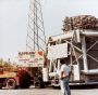 L’arrivo ad Adrano della caldaia solare di Eurelios nel 1980 (foto da Museo dell’Industria e del Lavoro di Brescia).