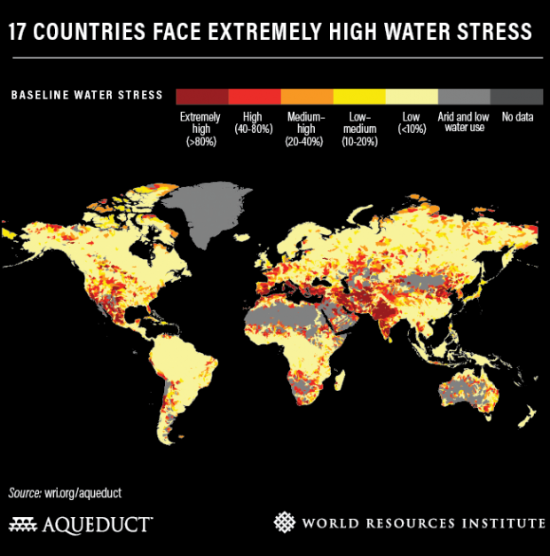 stress idrico mondo