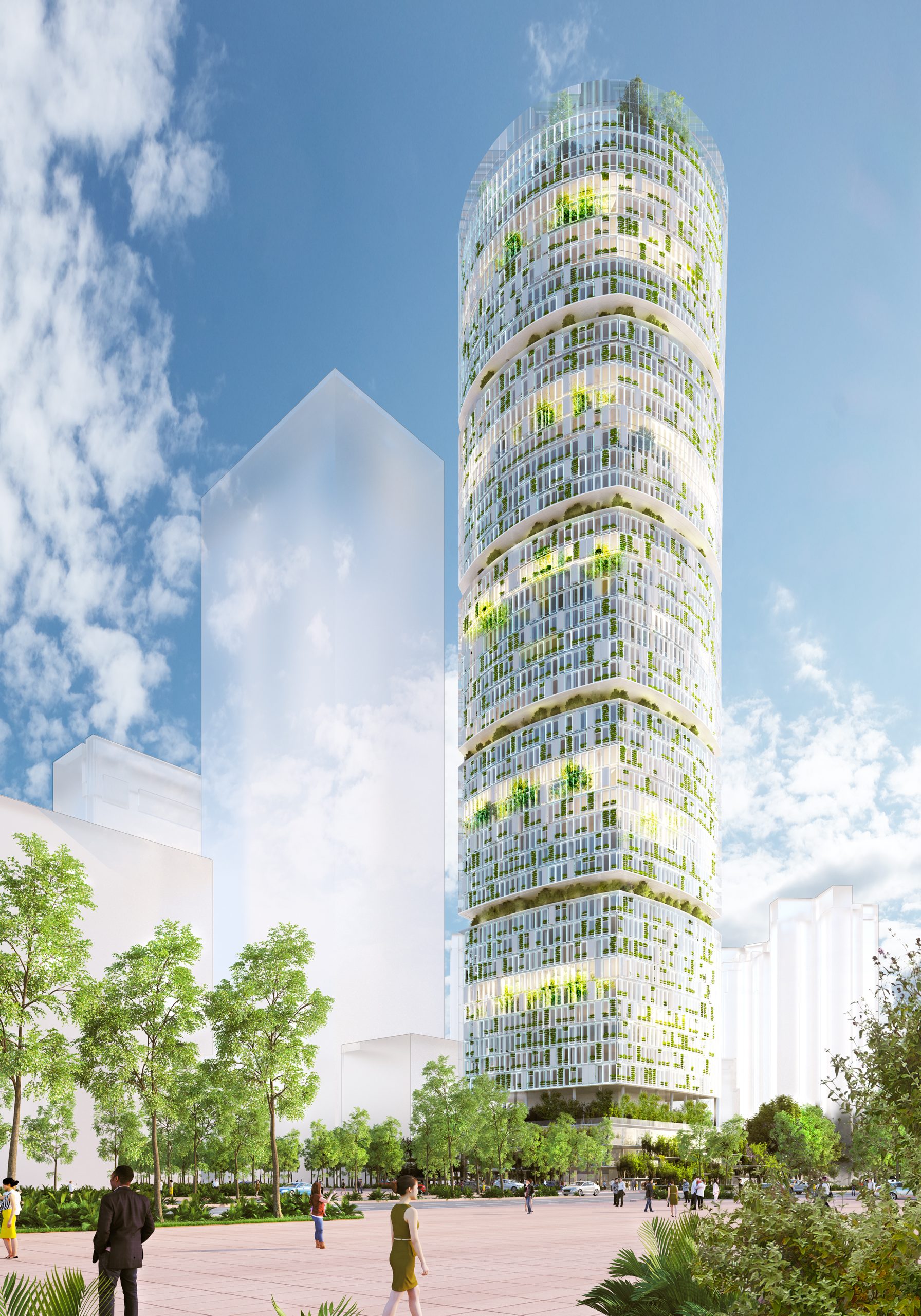 Il grattacielo fattoria idroponica Jian Mu Tower (CREDITS CRA-Carlo Ratti Associati)