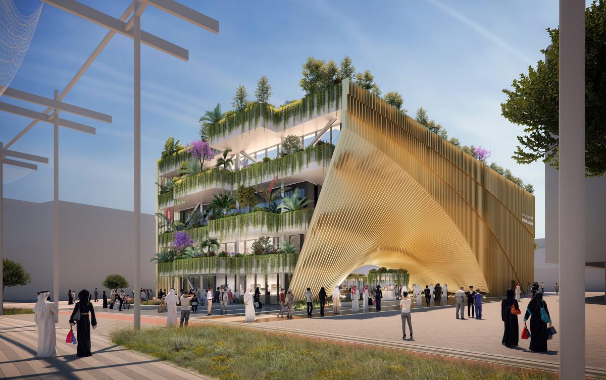 Padiglione del Belgio per Expo 2020esterno - credit BelExpo