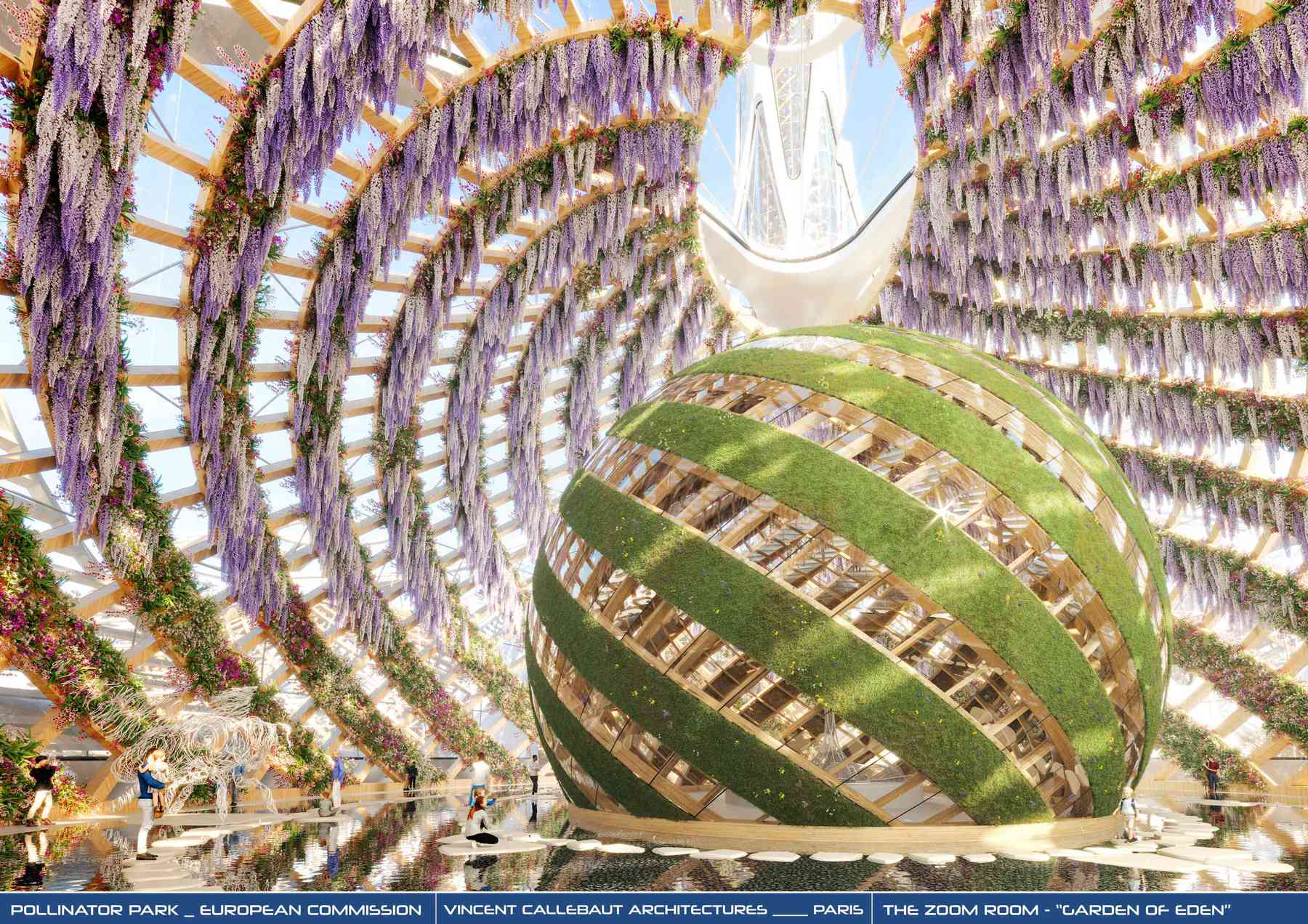 Pollinator Park - credit photo and rendere Vincent Callebaut Architects and European Commission