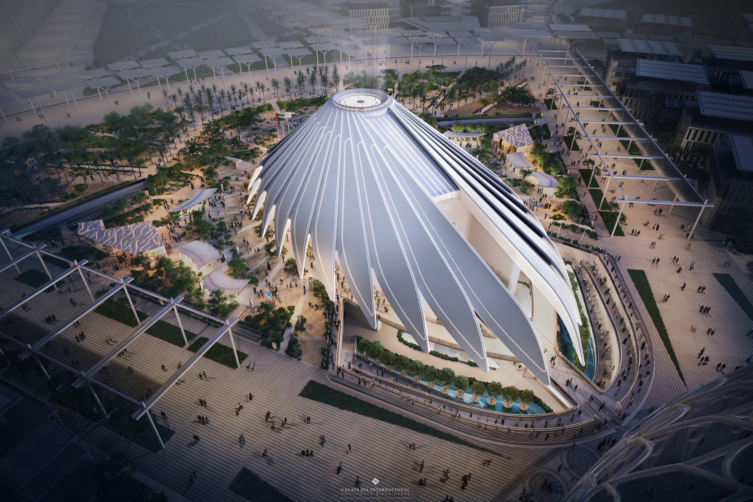 Il Padiglione degli Emirati Arabi di Santiago Calatrava - credit Courtesy_of_Calatrava
