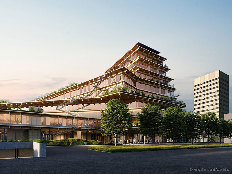 Welcome, feeling at work - credit Kengo Kuma associates