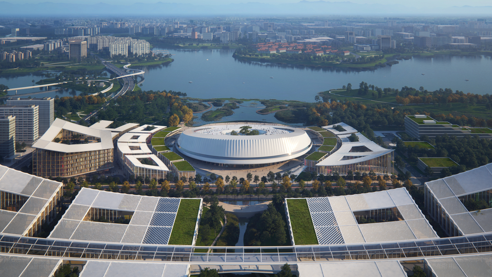 Centro Conferenze Internazionale a Pujiang - credits: henning larsen 
