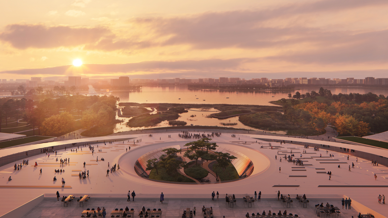 Centro Conferenze Internazionale a Pujiang - credits: henning larsen 