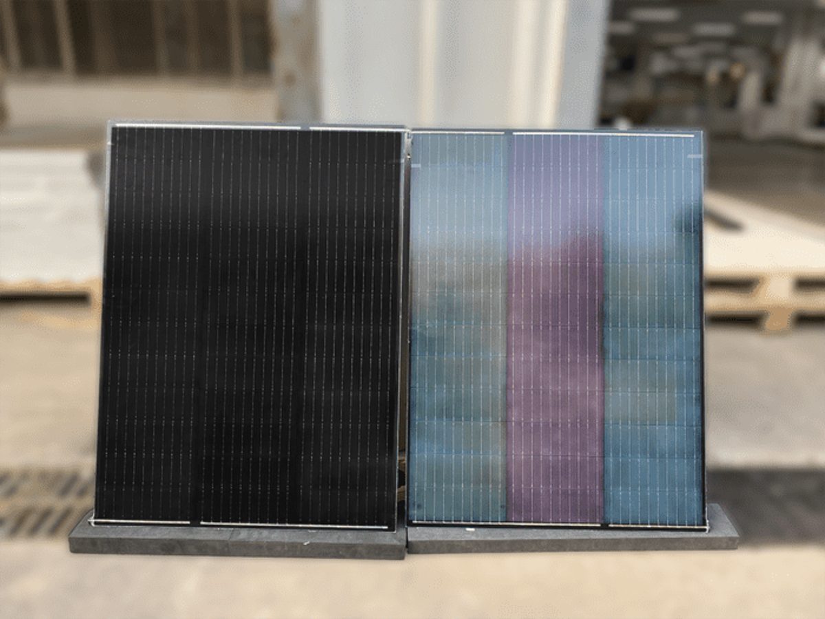 pannelli solari colorati