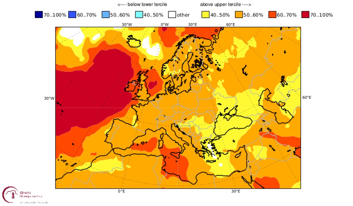 Temperature invernali in Europa, Copernicus: “Più caldo della norma”