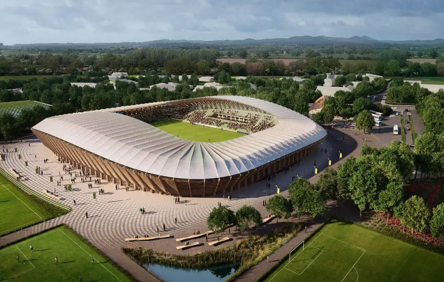 stadio in legno