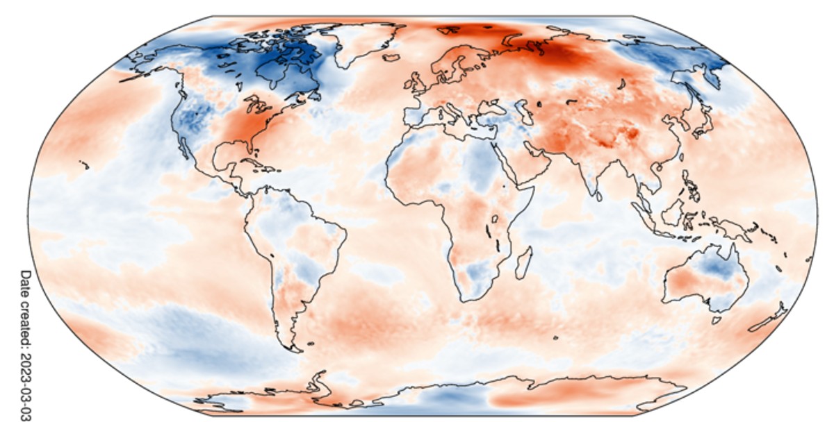 Crisi climatica: l’inverno in Europa segna +1,4°C, 2° più caldo di sempre