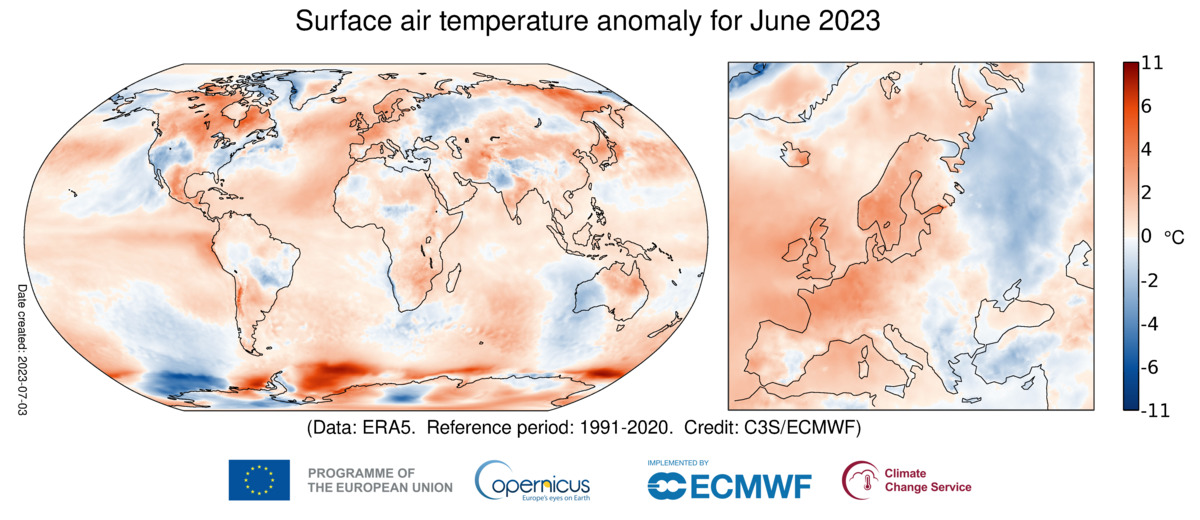 Record assoluto di caldo: mai un giugno così bollente