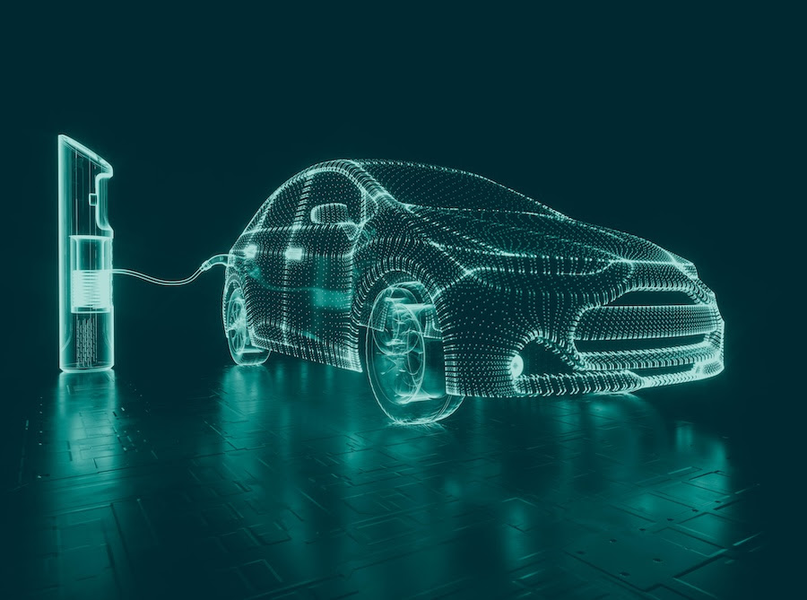 ricarica efficiente dell'auto elettrica