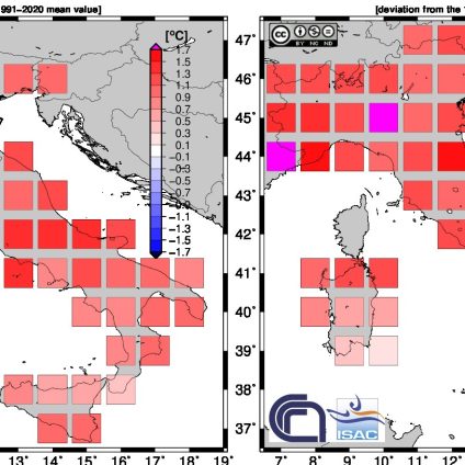 Rinnovabili • Riscaldamento globale Italia 2023: +1,12°C, è il 2° anno più caldo