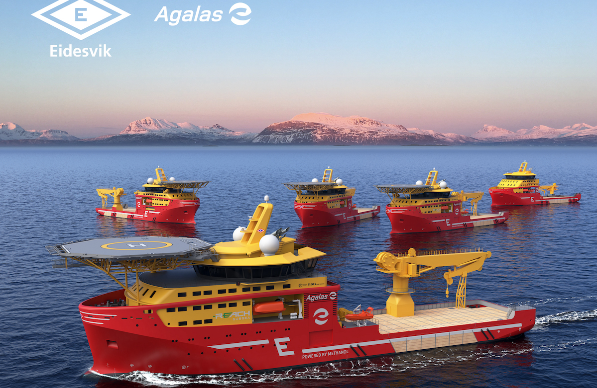 nave a metanolo per l'eolico offshore