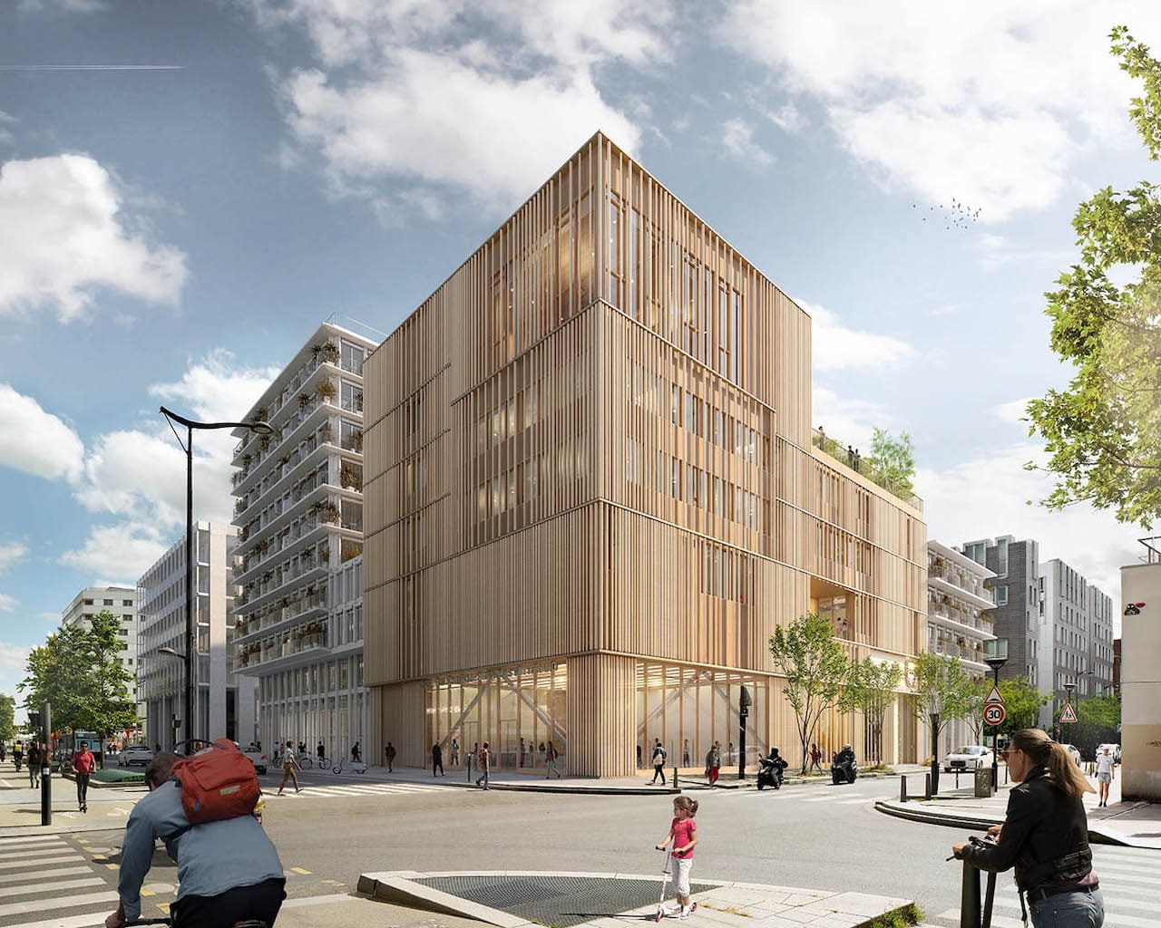 Studio Gang completa a Parigi l’Università in Legno che abbatte l'embodied carbon