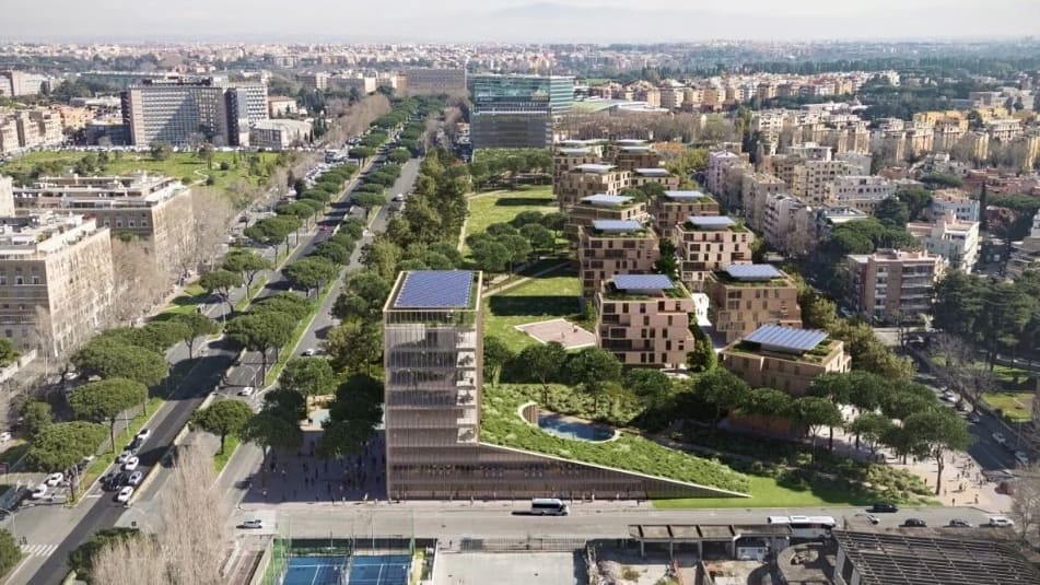 L’ex Fiera di Roma diventa la “Città della Gioia” dove il 50% della superficie sarà verde