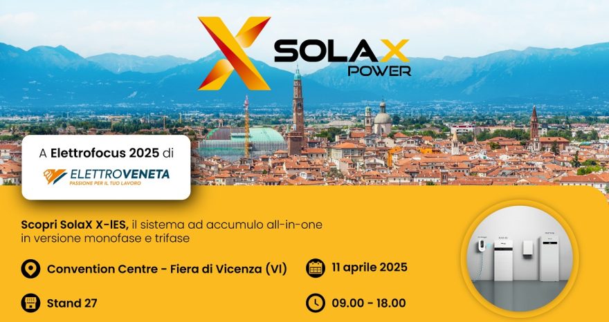 Rinnovabili • SolaX Power a Elettrofocus 2025 con soluzioni innovative per l'energia solare