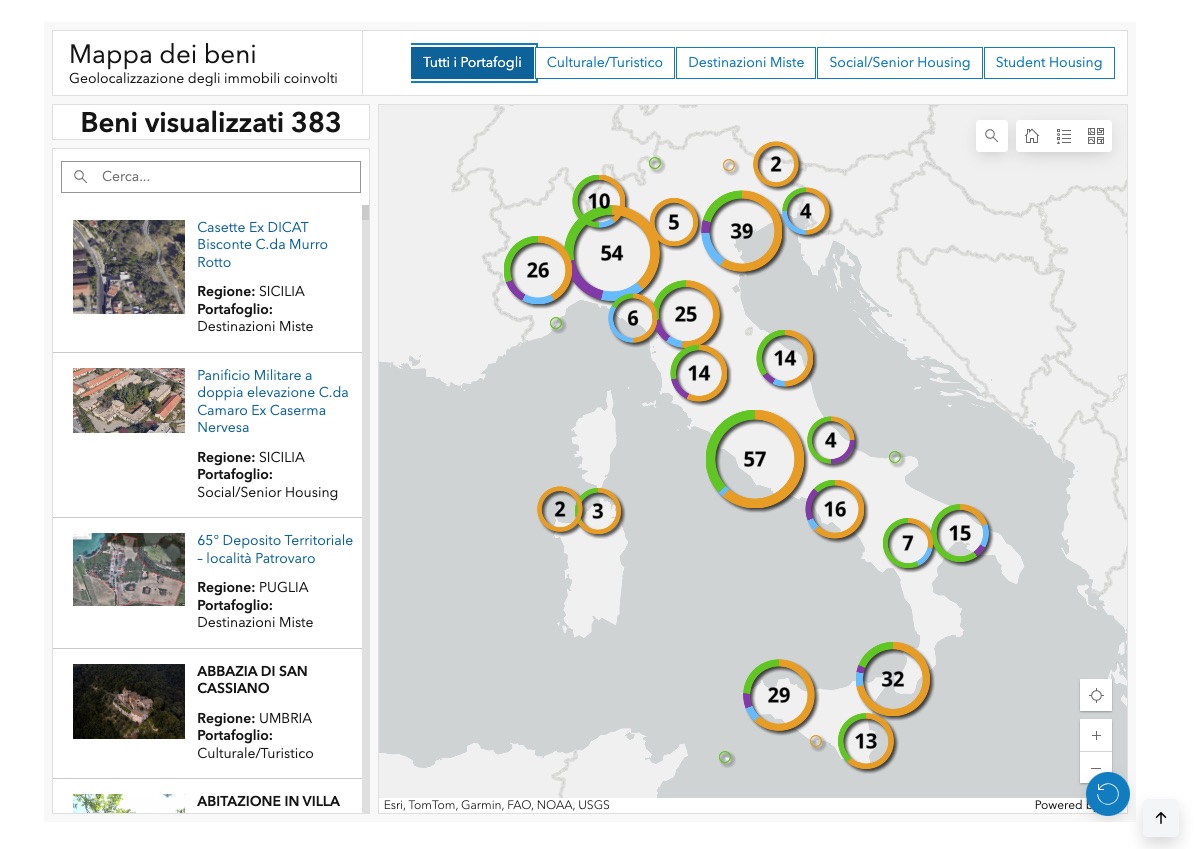 Immobili dello Stato: il Demanio mette online i primi 400 edifici per gli investitori privati 
