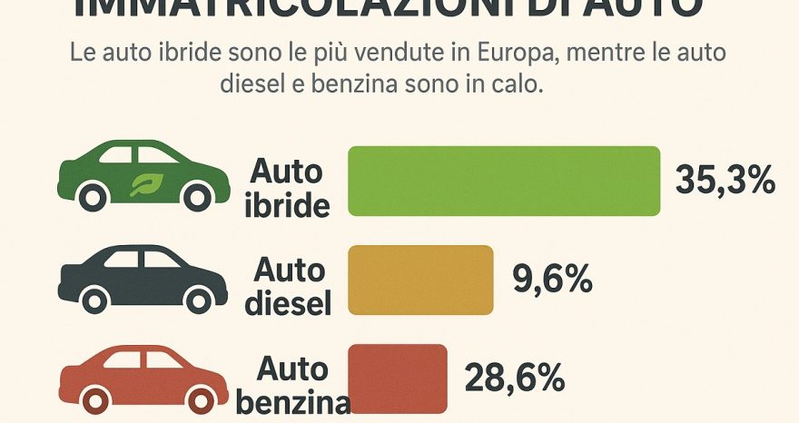 Rinnovabili • Immatricolazione auto, elettriche raggiungono 15,3% di quota mercato