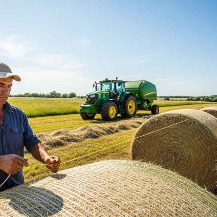 Rinnovabili • Riciclo dei rifiuti plastici agricoli la tecnologia low-cost che trasforma il baling twine in materiali durevoli