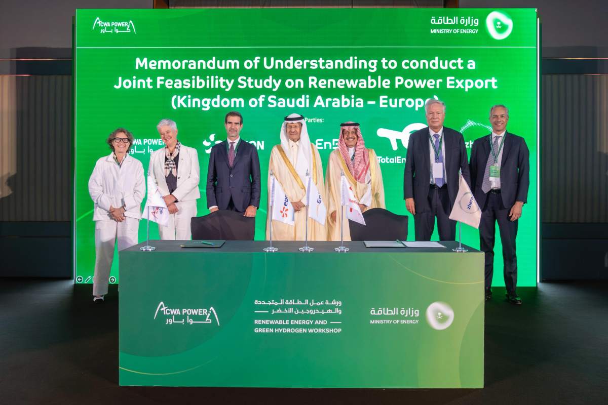 Energia green saudita in Europa, accordo per un nuovo corridoio elettrico e un hub dell’idrogeno