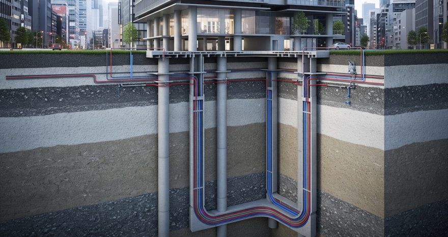 Rinnovabili • Pali energetici, la svolta giapponese per la geotermia urbana in terreni argillosi