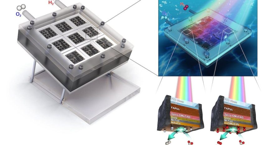 Rinnovabili • Produzione fotoelettrochimica di idrogeno, ecco la foglia artificiale dei record
