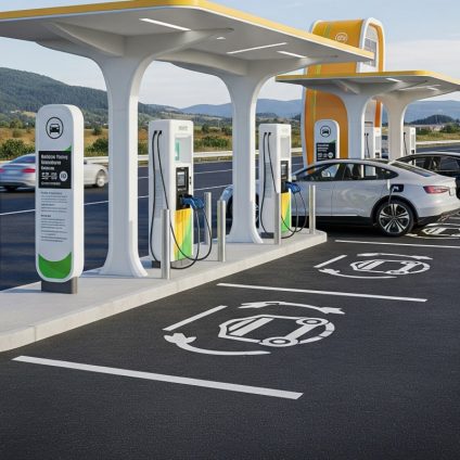 Rinnovabili • Colonnine di ricarica in autostrada: presenti nel 45% delle stazioni di servizio