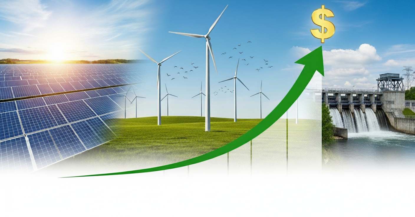 Investimenti energie rinnovabili a 386 mld di dollari nel I semestre 2025