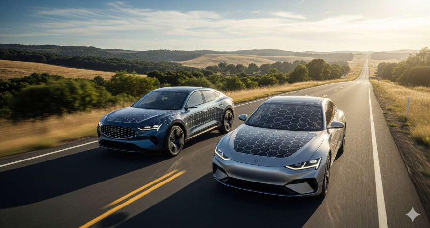 Rinnovabili • Fotovoltaico integrato nei veicoli, autonomia solare fino a 4.500 km