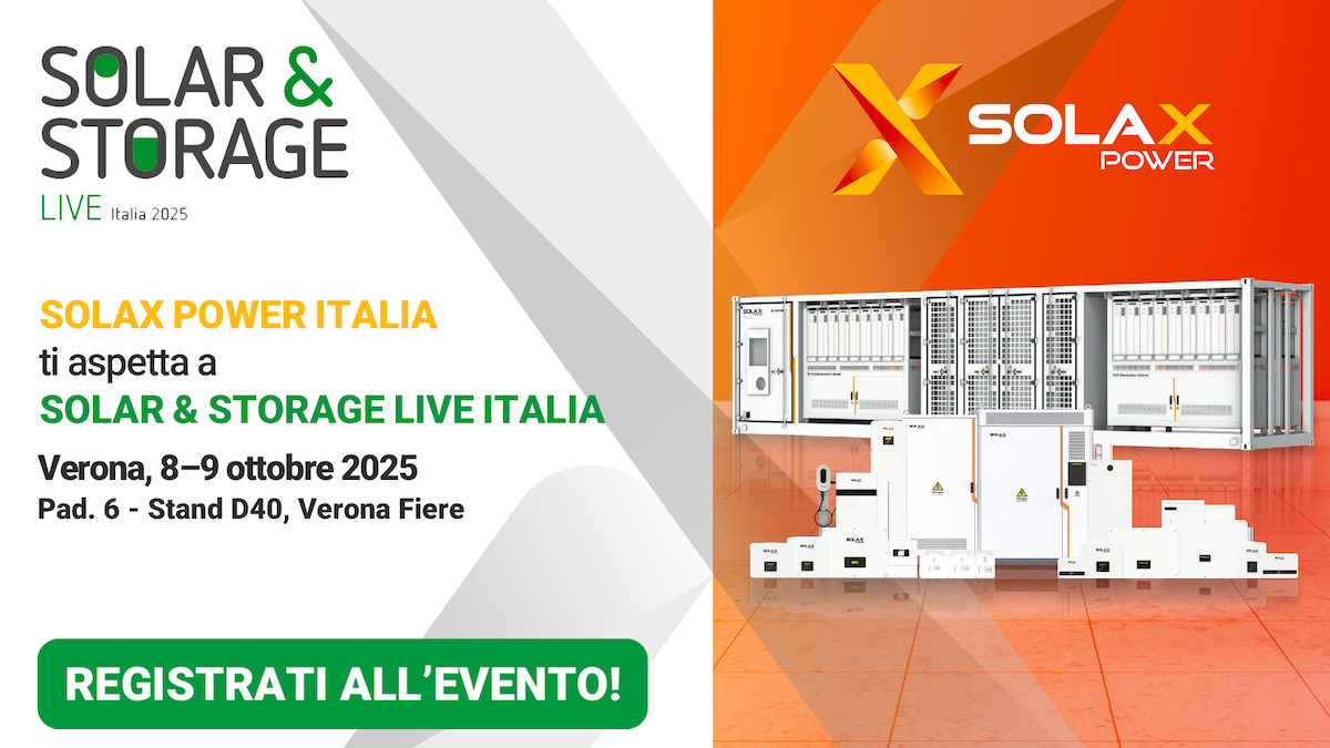 Rinnovabili • SolaX Power presenta a Solar & Storage Live di Verona le innovazioni per il futuro dell'energia