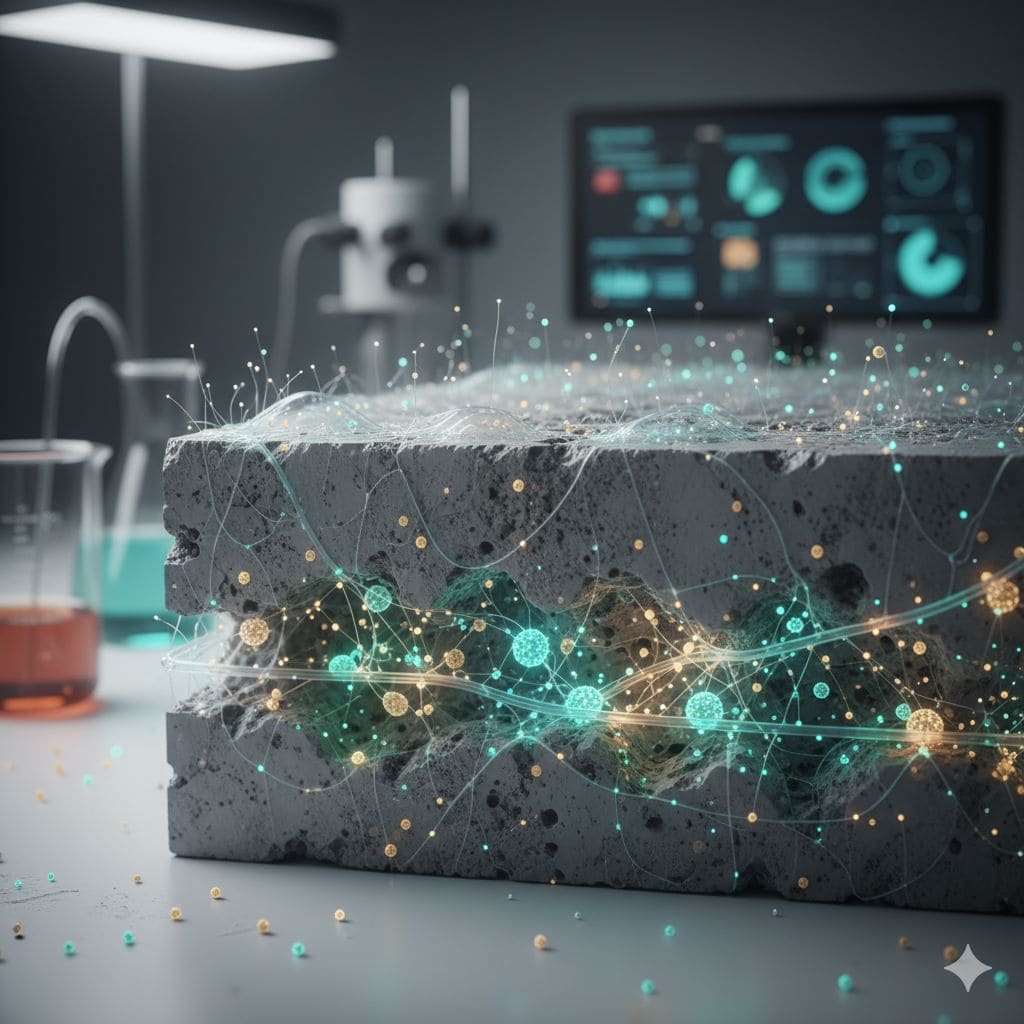 Supercondensatori bioibridi a base di cemento vivente