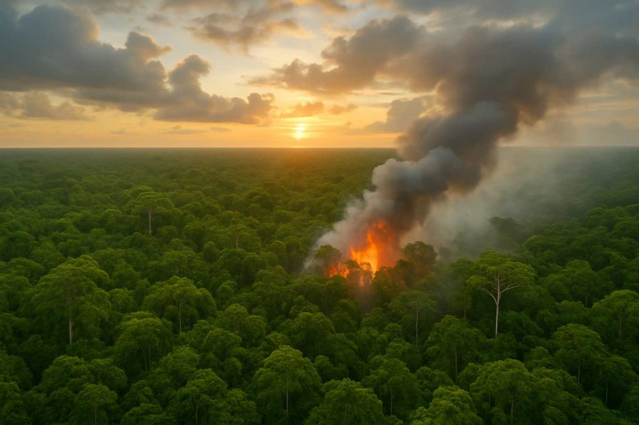 Rinnovabili • Emissioni di CO2: gli incendi in Amazzonia producono livelli record.