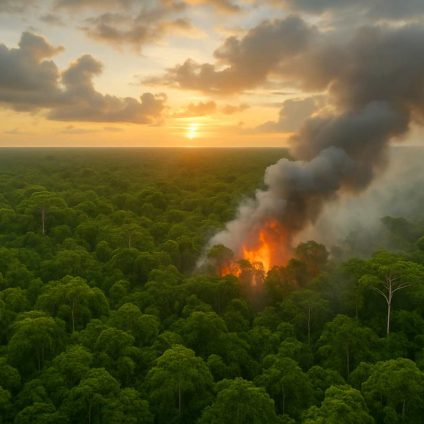 Rinnovabili • Emissioni di CO2: gli incendi in Amazzonia producono livelli record.