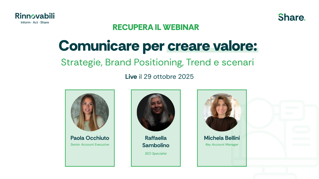 Comunicare per creare valore: strategie, posizionamento e trend nella comunicazione sostenibile
