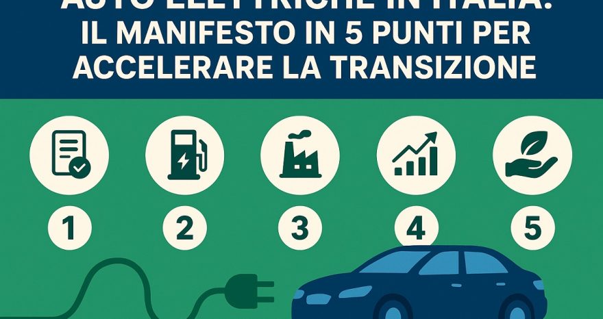Rinnovabili • Auto elettriche in Italia: il manifesto in 5 punti per accelerare la transizione