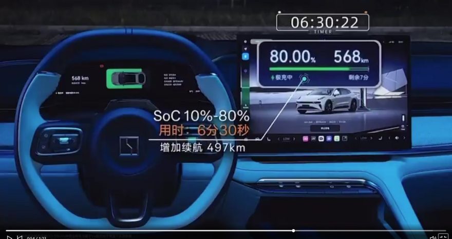 Rinnovabili • Batteria ricaricata in 7 minuti. Il video sbalorditivo del brand elettrico Zeekr