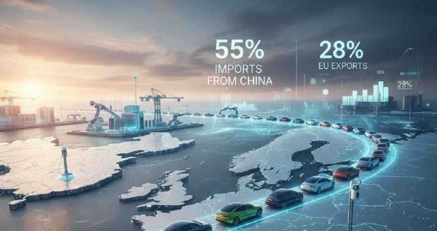 Rinnovabili • Importazioni auto elettriche in UE. Domina Pechino col 55%, ma l'Europa regge l'export