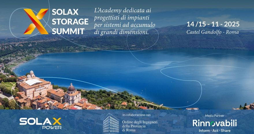 Rinnovabili • A Castel Gandolfo il primo SolaX Storage Summit: formazione, innovazione e networking per i professionisti dell’energia