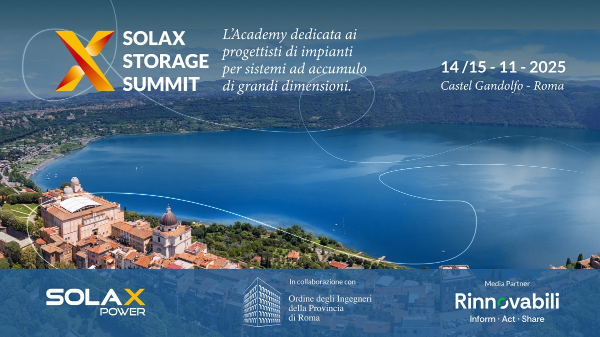 A Castel Gandolfo il primo SolaX Storage Summit: formazione, innovazione e networking per i professionisti dell’energia