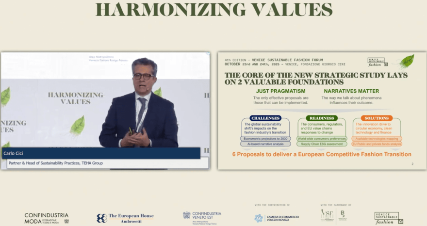Rinnovabili • Venice Sustainable Fashion Forum 2025: la moda europea tra innovazione e sostenibilità