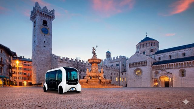 Rinnovabili • Bus a guida autonoma a Trento: la sperimentazione punta a tagliare 92% di emissioni CO2