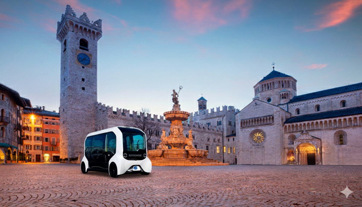 Bus a guida autonoma a Trento: la sperimentazione punta a tagliare 92% della CO2