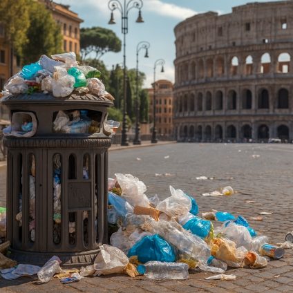 Rinnovabili • Rifiuti a Roma: la differenziata dei cestini urbani