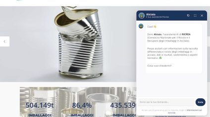Rinnovabili • Ricrea lancia Alciaio, la prima intelligenza artificiale per il riciclo degli imballaggi in acciaio