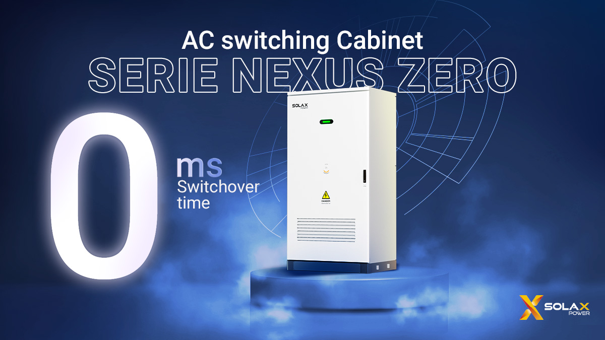 SolaX Power lancia Nexus Zero AC Switching Cabinet: la continuità energetica diventa realmente a 0 ms