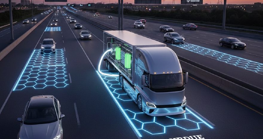 Rinnovabili • Camion elettrico, sperimentata la ricarica wireless in autostrada