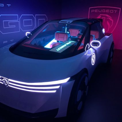 Rinnovabili • Polygon, la concept car di Peugeot: elettrica, sostenibile e super tech