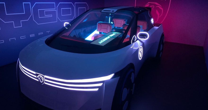 Rinnovabili • Polygon, la concept car di Peugeot: elettrica, sostenibile e super tech