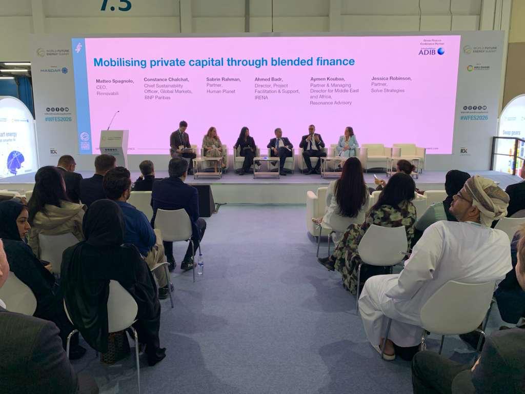 Blended Finance: la sfida del “de-risking” al World Future Energy Summit di Abu Dhabi
